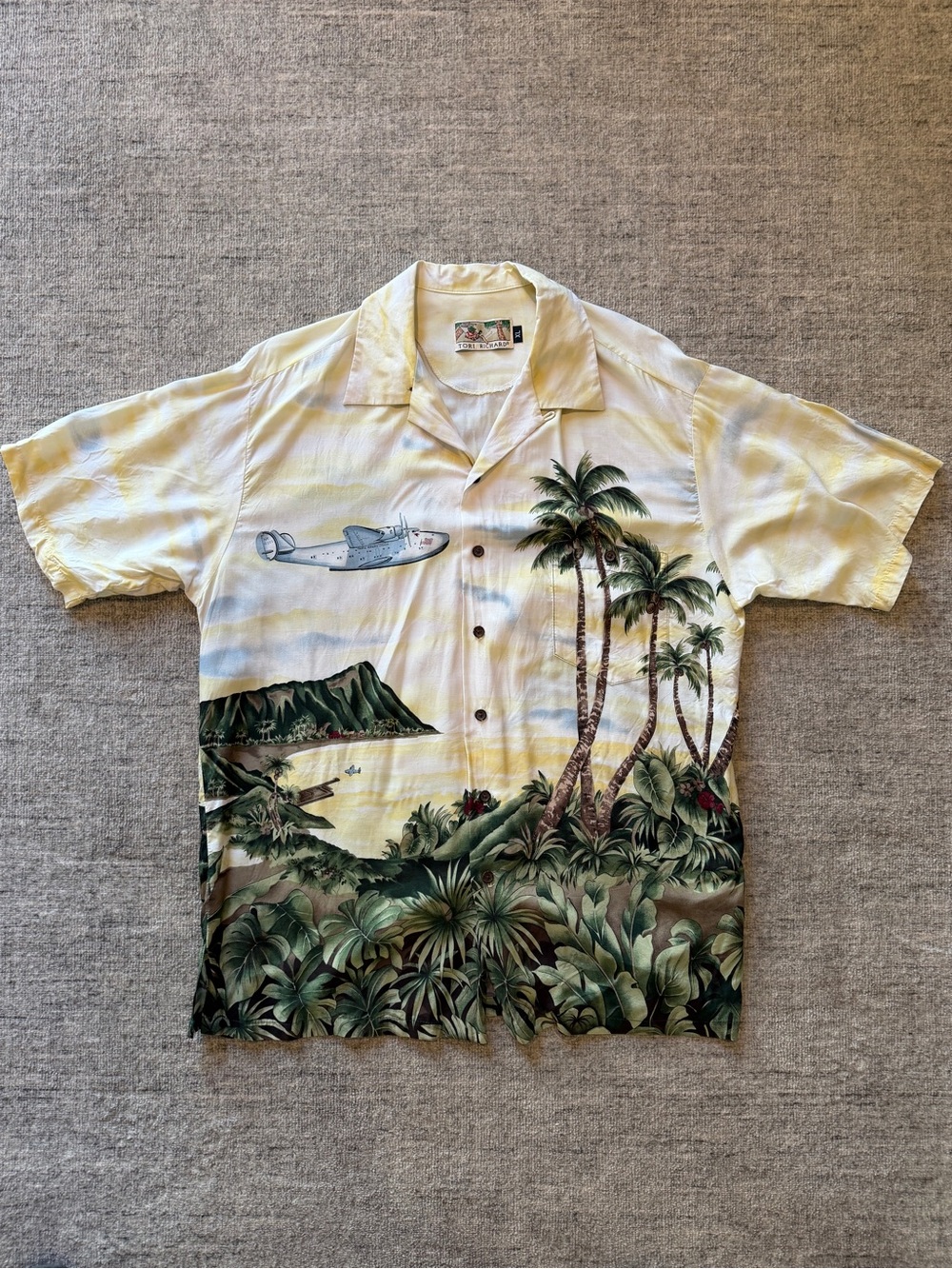 Tori Richard Vintage Aloha shirt - Yellow XL